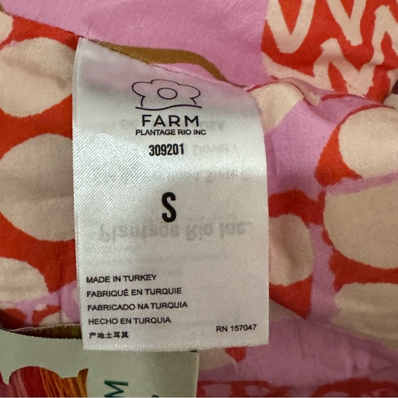 Farm Rio Pink Mixed Lobster Crop Top - Picture 10 of 12